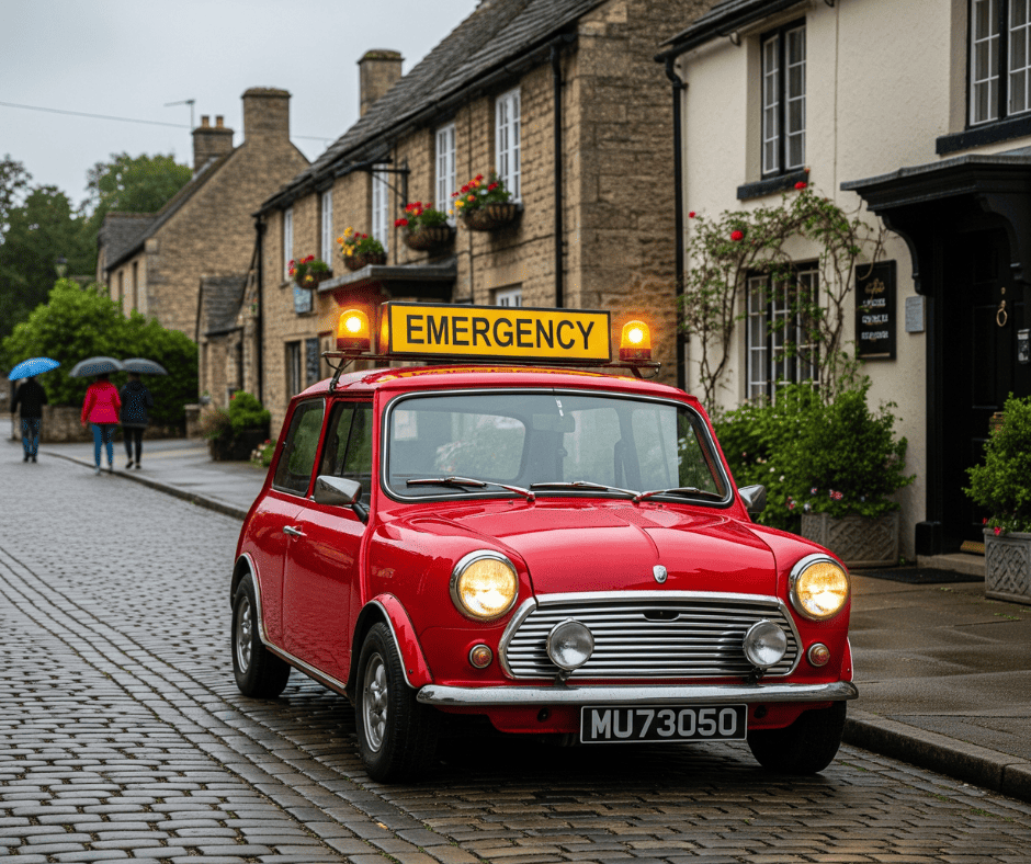 Things You Should Always Keep in Your Car - car with emergency sign